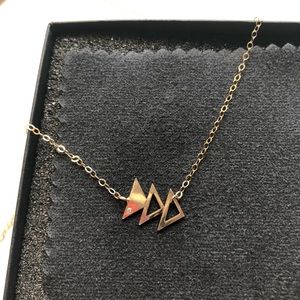 Limbo Jewelry - Asymmetrical, 14k Gold Fill Triangle Necklace Limbo Jewelry - Asymmetrical, 14k Gold Fill Triangle Necklace